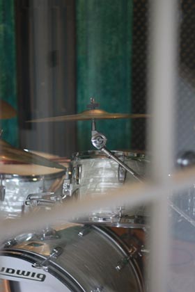 Aslan's isolated drum room